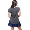 imageUltra Game Womens NFL Official Super Soft Modal Vintage VNeck TShirtHeather Charcoal