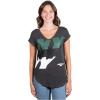 imageUltra Game Womens NFL Official Super Soft Modal Vintage VNeck TShirtHeather Charcoal
