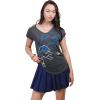 imageUltra Game Womens NFL Official Super Soft Modal Vintage VNeck TShirtHeather Charcoal