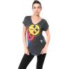 imageUltra Game Womens NFL Official Super Soft Modal Vintage VNeck TShirtHeather Charcoal