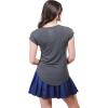 imageUltra Game Womens NFL Official Super Soft Modal Vintage VNeck TShirtHeather Charcoal