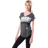 imageUltra Game Womens NFL Official Super Soft Modal Vintage VNeck TShirtHeather Charcoal
