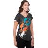 imageUltra Game Womens NFL Official Super Soft Modal Vintage VNeck TShirtHeather Charcoal
