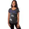 imageUltra Game Womens NFL Official Super Soft Modal Vintage VNeck TShirtHeather Charcoal
