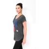 imageUltra Game Womens NFL Official Super Soft Modal Vintage VNeck TShirtHeather Charcoal