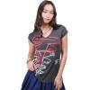 imageUltra Game Womens NFL Official Super Soft Modal Vintage VNeck TShirtHeather Charcoal