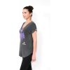 imageUltra Game Womens NFL Official Super Soft Modal Vintage VNeck TShirtHeather Charcoal