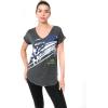 imageUltra Game Womens NFL Official Super Soft Modal Vintage VNeck TShirtHeather Charcoal