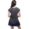 imageUltra Game Womens NFL Official Super Soft Modal Vintage VNeck TShirtHeather Charcoal
