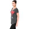 imageUltra Game Womens NFL Official Super Soft Modal Vintage VNeck TShirtHeather Charcoal