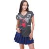 imageUltra Game Womens NFL Official Super Soft Modal Vintage VNeck TShirtHeather Charcoal