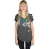 imageUltra Game Womens NFL Official Super Soft Modal Vintage VNeck TShirtHeather Charcoal