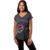 imageUltra Game Womens NFL Official Super Soft Modal Vintage VNeck TShirtHeather Charcoal