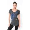 imageUltra Game Womens NFL Official Super Soft Modal Vintage VNeck TShirtHeather Charcoal