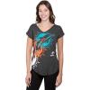 imageUltra Game Womens NFL Official Super Soft Modal Vintage VNeck TShirtHeather Charcoal