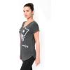 imageUltra Game Womens NFL Official Super Soft Modal Vintage VNeck TShirtHeather Charcoal