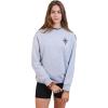 imageUltra Game Womens WNBA Official Velvet Plush Crew SweatshirtHeather Gray