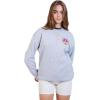 imageUltra Game Womens WNBA Official Velvet Plush Crew SweatshirtHeather Gray
