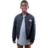 imageUltra Game NFL Boys Classic Baseball Varsity JacketCharcoal