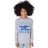imageUltra Game NFL Boys NFL Official Lightweight Super Soft Long Sleeve TShirtHeather Gray