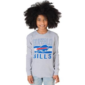imageUltra Game NFL Boys NFL Official Lightweight Super Soft Long Sleeve TShirtHeather Gray