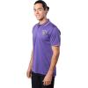 imageUltra Game Mens NFL Official Super Soft Quick Dry Jersey Polo ShirtPurple