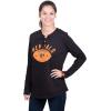 imageUltra Game NFL Womens Long Sleeve Fleece Lace Up SweatshirtBlack