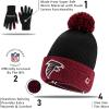 imageUltra Game Unisex Kids Super Soft Two Tone Winter Beanie Knit Hat with Extra Warm Touch Screen GlovesTeam Color