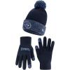 imageUltra Game Unisex Kids Super Soft Two Tone Winter Beanie Knit Hat with Extra Warm Touch Screen GlovesTeam Color