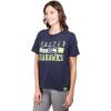 imageUltra Game Womens NFL Official Distressed Graphics Super Soft Crew Neck TShirtTeam Color