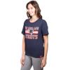 imageUltra Game Womens NFL Official Distressed Graphics Super Soft Crew Neck TShirtTeam Color