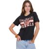 imageUltra Game Womens NFL Official Distressed Graphics Super Soft Crew Neck TShirtTeam Color