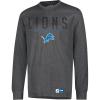 imageSoft Game Day Long Sleeve TShirt  Detroit Lions by Ultra GameHeather Charcoal