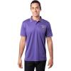 imageUltra Game Mens NFL Official Super Soft Quick Dry Jersey Polo ShirtPurple