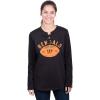 imageUltra Game NFL Womens Long Sleeve Fleece Lace Up SweatshirtBlack
