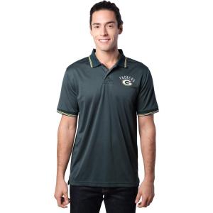 imageUltra Game Mens NFL Official Super Soft Quick Dry Jersey Polo ShirtGreen