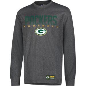 imageUltra Game NFL Mens Mens Active Lightweight Quick Dry Long Sleeve TShirtHeather Charcoal