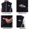 imageUltra Game Mens Polar Fleece Vest with Reflective Zipper Tape