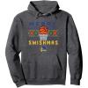 imageNBA Golden State Warriors Merry Swishmas Pullover HoodieDark Heather Grey