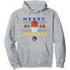 imageNBA Golden State Warriors Merry Swishmas Pullover HoodieHeather Grey