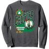 imageNBA Official Boston Celtics Barred Player SweatshirtDark Heather Grey