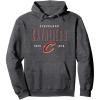 imageNBA Official Cleveland Cavaliers Half Moon Pullover HoodieDark Heather Grey