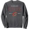 imageNBA Official Cleveland Cavaliers Negative Space SweatshirtDark Heather Grey