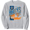 imageNBA Official New York Knicks Barred Player SweatshirtHeather Grey