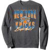 imageNBA Official New York Knicks Fade Out SweatshirtDark Heather Grey