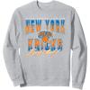 imageNBA Official New York Knicks Fade Out SweatshirtHeather Grey