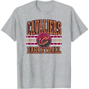 imageCleveland Cavaliers NBA Adult Unisex Grey XSmall Classic Crew Neck Short Sleeve TShirtHeather Grey
