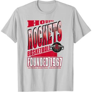 imageHouston Rockets NBA Breakaway TShirt  Mens Black Small Classic Fit Short Sleeve Crew Neck TShirtSilver Grey