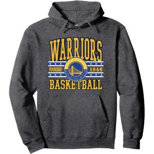 imageNBA Golden State Warriors Courtside Pullover HoodieDark Heather Grey