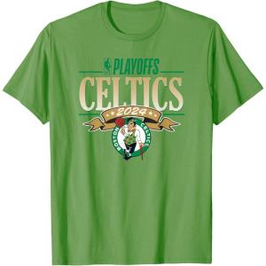 imageNBA Licensed Boston Celtics 2024 Playoffs TShirtGrass Green